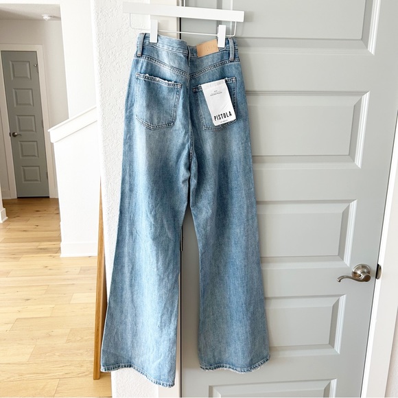 NWT Revolve Pistola Ruby High Waist Palazzo Flare Jeans - Picture 3 of 5